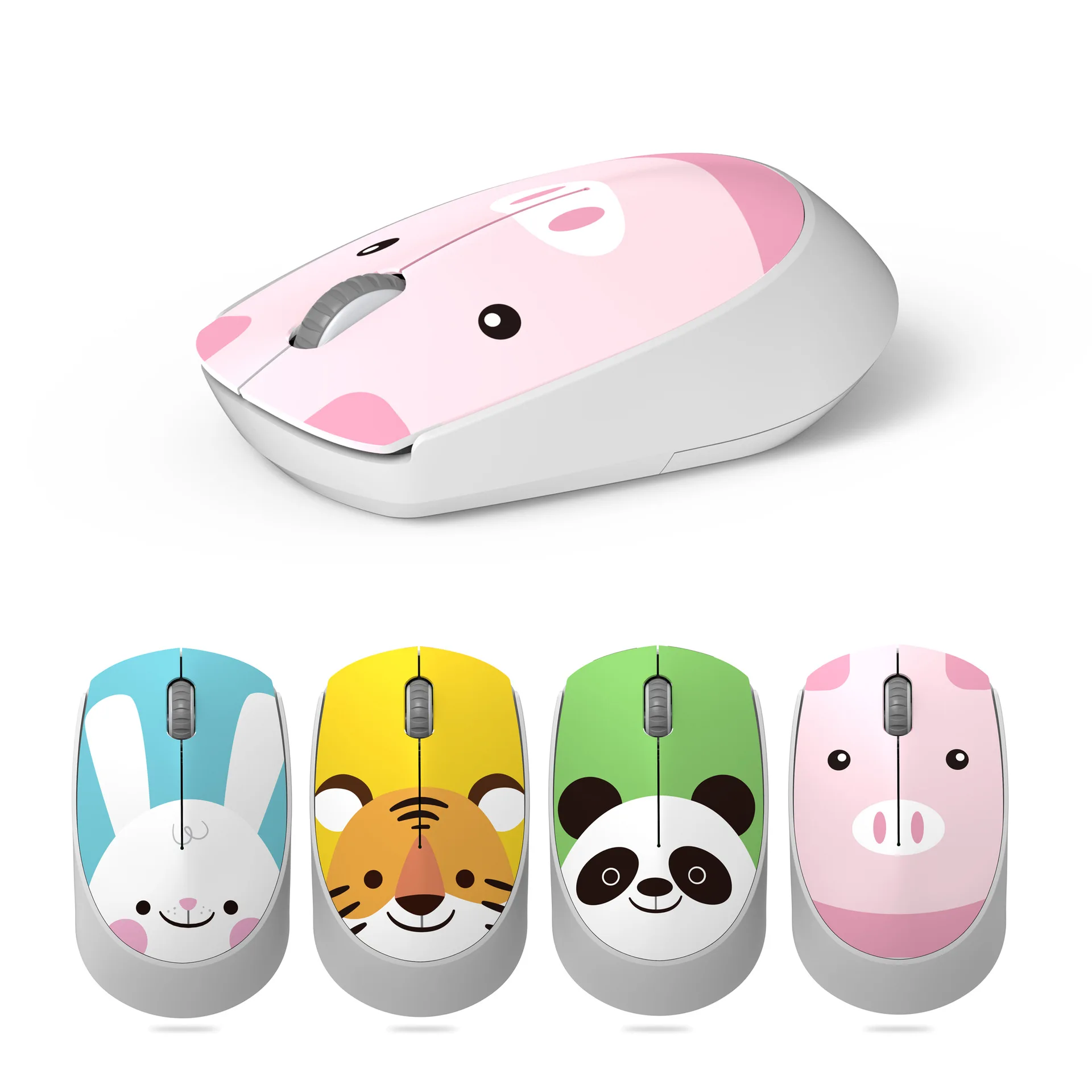

Mini Portable 2.4G Wireless Mouse Cute Cartoon Animal Mouse Ergonomics 1600 DPI for Laptop PC Laptop Accessories Gaming Office
