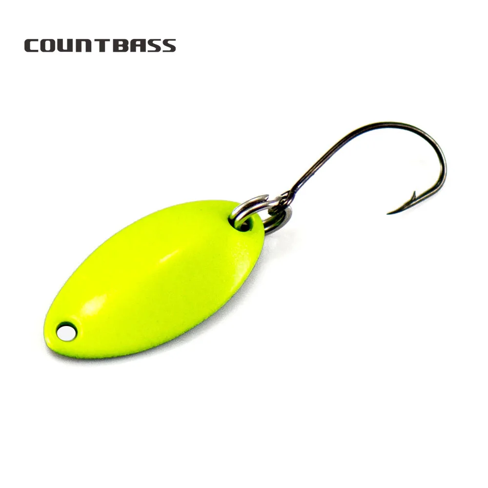 Countbass Casting Spoon 1.8g  1/16oz  Salmon Trout Pike Bass Metal Brass Fishing Lures Fish Bait