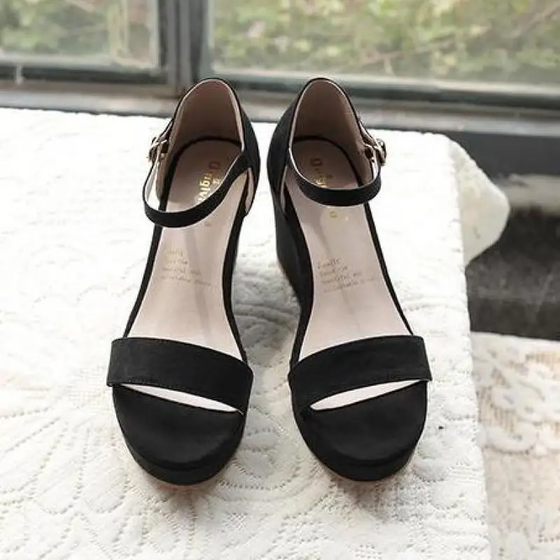 Женские летние Нескользящие туфли на высоком каблуке 8 см однотонные модные