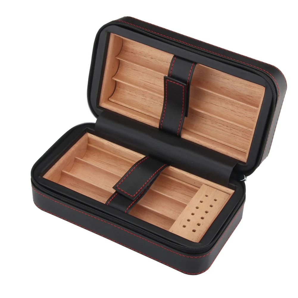 COHIBA Travel Cigars Case Portable Cigar Humidor Box 6 Tubes Accessories With Humidifier Gift | Дом и сад