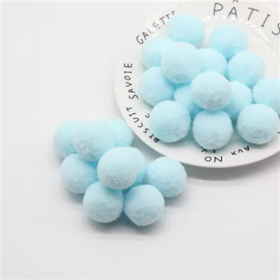 30m 25 20pcs Мини Помпона смешанный Мягкий круглый Pompones шарики Пышная юбка с помпонами для малышей DIY одежды ручной работы рукоделия 8/10/15/20/25/30 мм - Цвет: 30m 25 20pcs