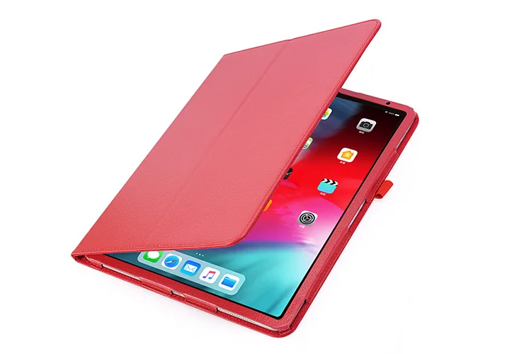 for iPad 12.9 Red Магнитный чехол для iPad Pro 12,9, чехол из искусственной кожи для iPad 12,9 дюймов, чехол-подставка для нового iPAD 12,9, умный чехол для авто, пробуждение - Color: for iPad 12.9 Red