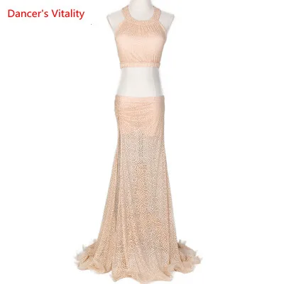 Комплект для танца живота одежда тренировок новинка 2019 комплект из сетчатой