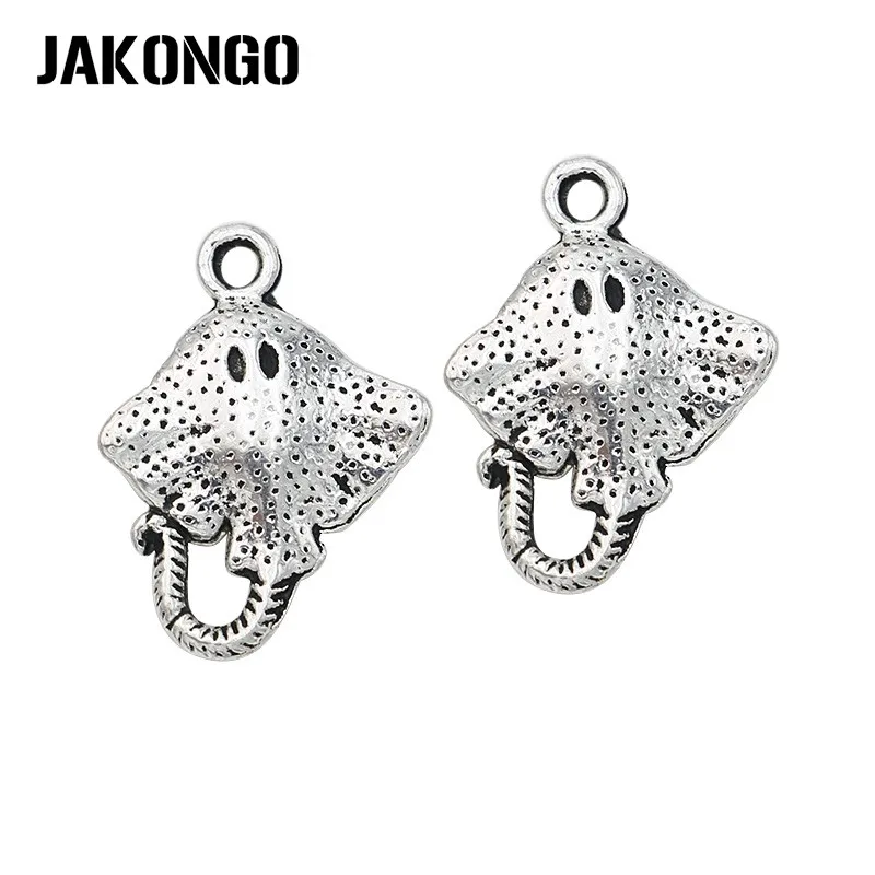 

Подвески в виде морской рыбы из античного серебра, 40 шт., Подвески для изготовления ювелирных изделий, браслетов, ожерелий, серег, поделок ру...