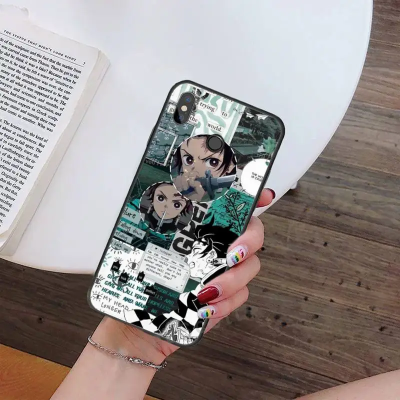 

Kimetsu No Yaiba Demon Slayer Phone Case For Xiaomi Redmi note 7 8 9 t max3 s 10 pro lite Luxury brand shell funda coque