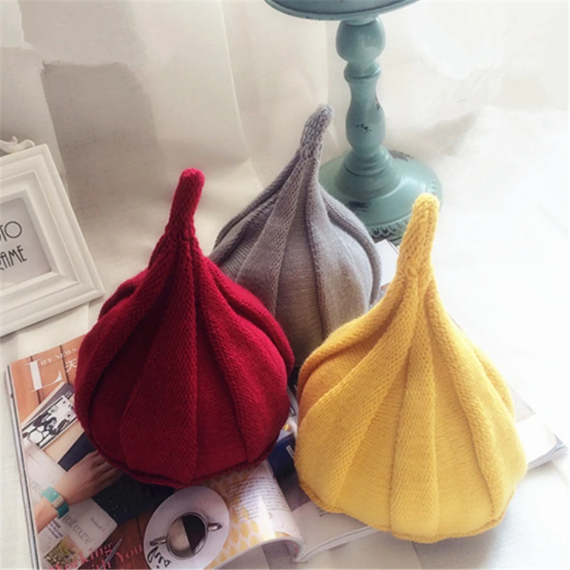 Модные шапки бини вязаная шапка детская зимняя осенне Милая Повседневная