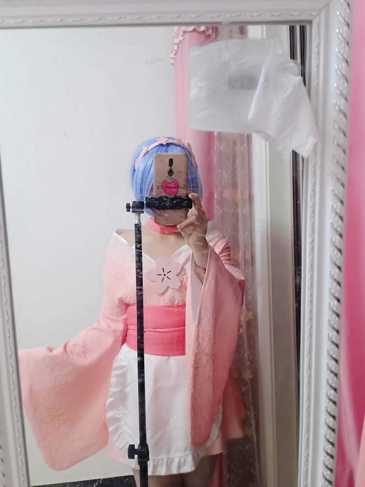 

Anime Re: Life a Different World from Zero Ram Rem Sakura Maid Dress Lolita Dress Cosplay Costume Halloween Suit For Women Outfi
