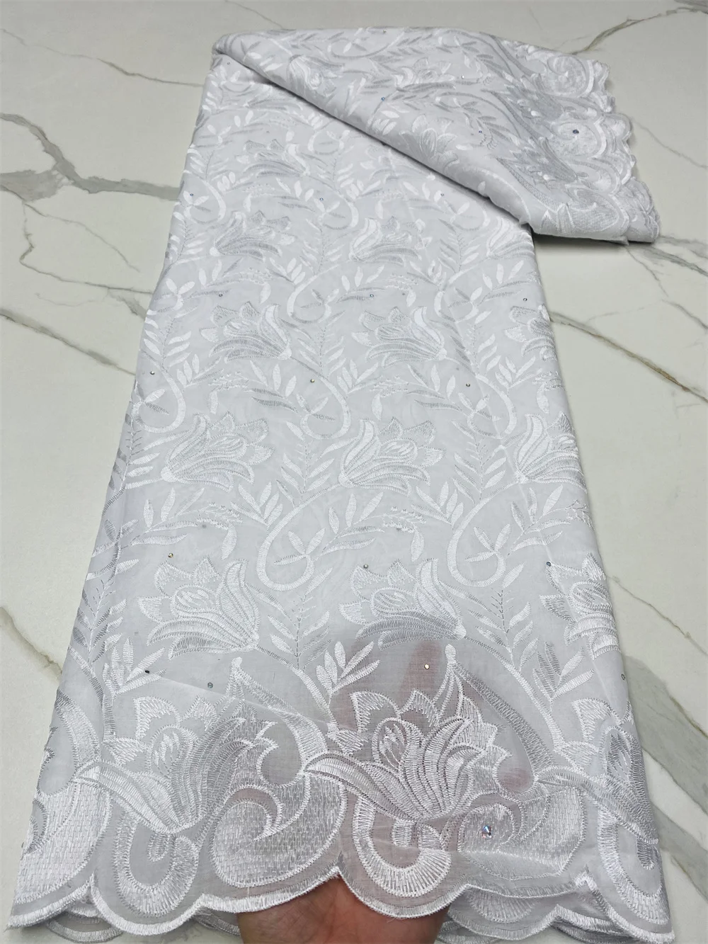 NI.AI-tela de encaje de gasa suiza para fiesta nigeriana, tejido de algodón bordado de alta calidad, color azul real, 2022