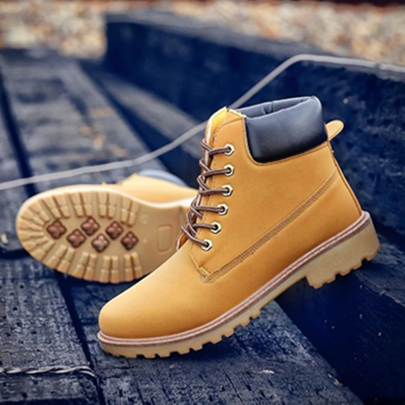 2019 Мужская обувь timber Iand Botas классические ботильоны на шнуровке для работы зимняя