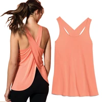 womens sleeveless vest ice silk casual yoga tank top solid shawl tees for female fitness sport gym body ladies vest summer new
