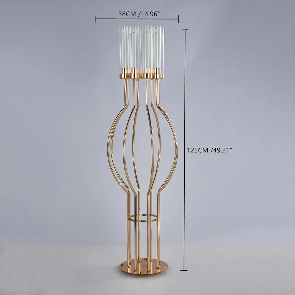 

10 шт., металлические подсвечники с 8 держателями