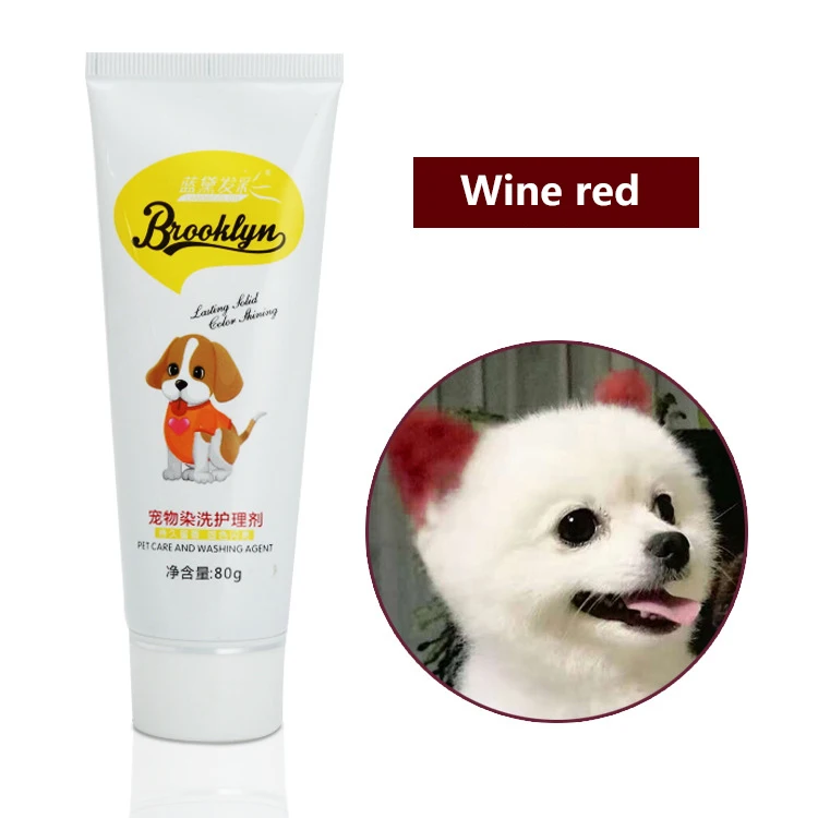 80 г окрашивающий агент для собак щенков животных кошек окрашивание волос VIP крем