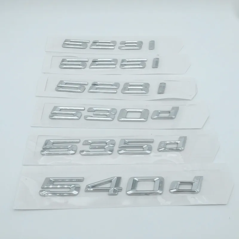 1 шт. ABS 5 серии 520i 523i 525i 528i 530i 520d 525d 528d 530d 535d 540d Автомобильная буква задняя
