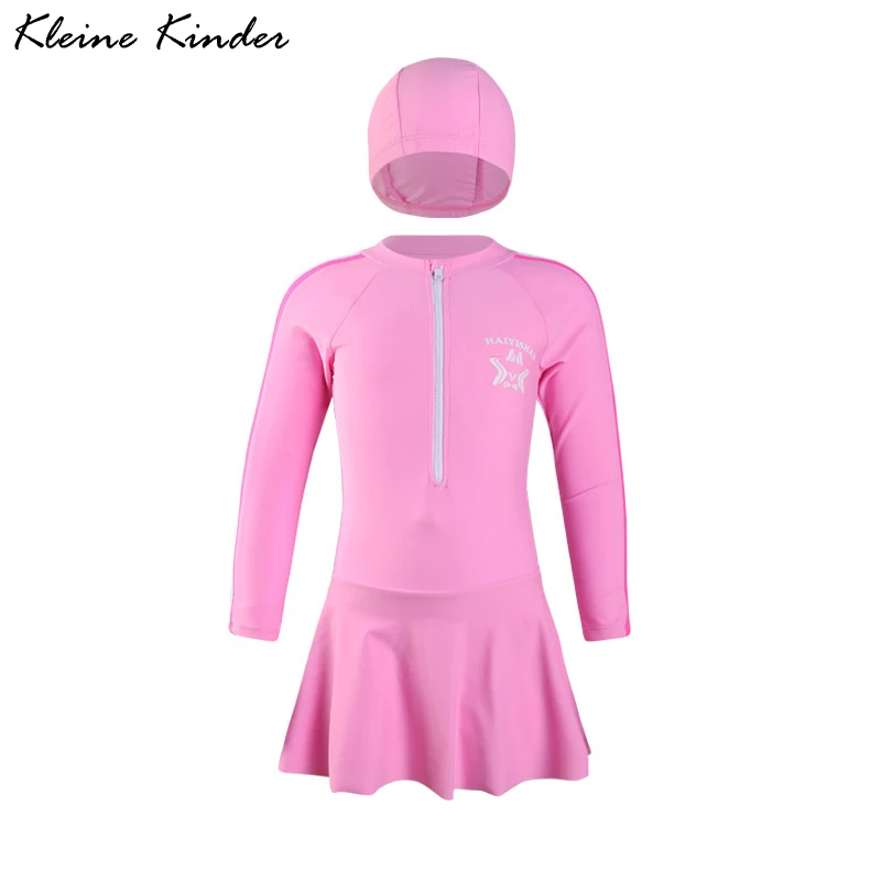 Купальник для девочек плавательные платья солнцезащитное платье с длинным