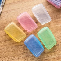 5 pcsset toothbrush case cover light plastic brush cap travel hiking camping portable protective sleeve toothbrush head cap