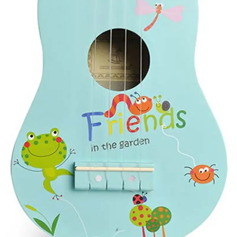 

1PC Cartoon Colorful Acoustic Ukulele 4 Strings Small Guitar Children Beginner Practice Musical Instrument Kids Christmas Gift