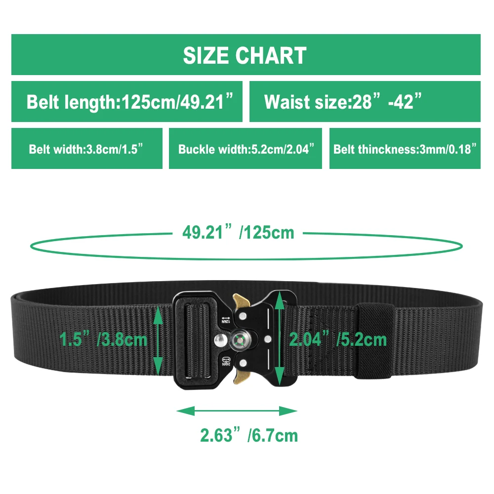 Ремень мужской тактический Многофункциональный армейский охотничий компас