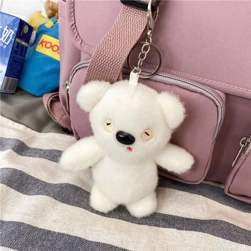 Милый медведь плюшевая подвеска мультяшный ремень Униформа Маленькая брелок для