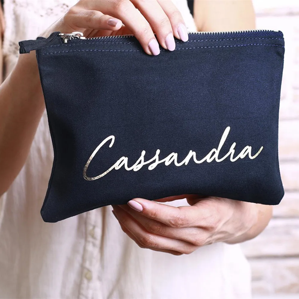 Персонализированная сумка для макияжа Mrs подружки невесты подарок