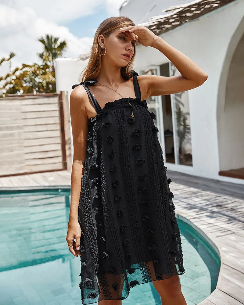 

Summer Dresses Women 2020 Elegant Sexy Slip Dress Casual Loose Party Club Beach Boho Dress Black Pink Oversize Sundress