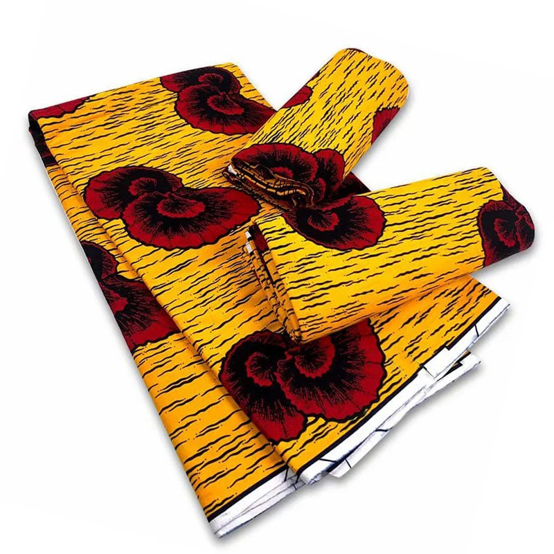 

Ankara Fabric For Dress 100%Soft Breathable Veritable Wax African Style Printed Cotton Fabric By Yard Real High Quality VL 520