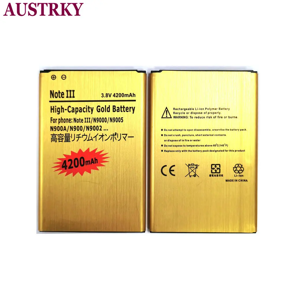Новый B800BC B800BU B800BE 4200 мАч аккумулятор для Samsung Note3 N900 N9006 N9005 N9009 N9008 Note 3 литий ионные