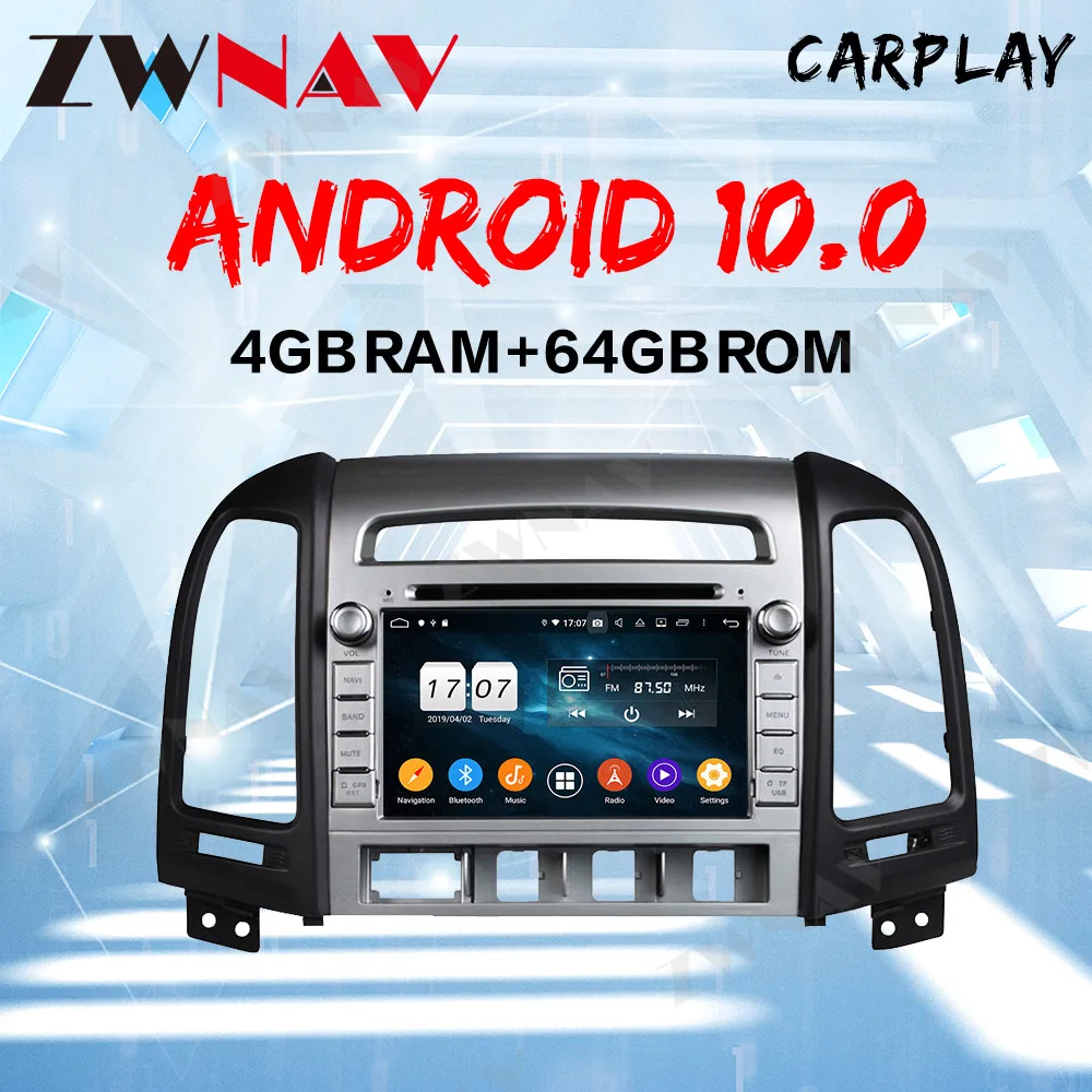

Android 10 DSP For Hyundai Santa Fe 2006-2012 Car Multimedia Stereo Player DVD Radio GPS Navigation Head unit Audio