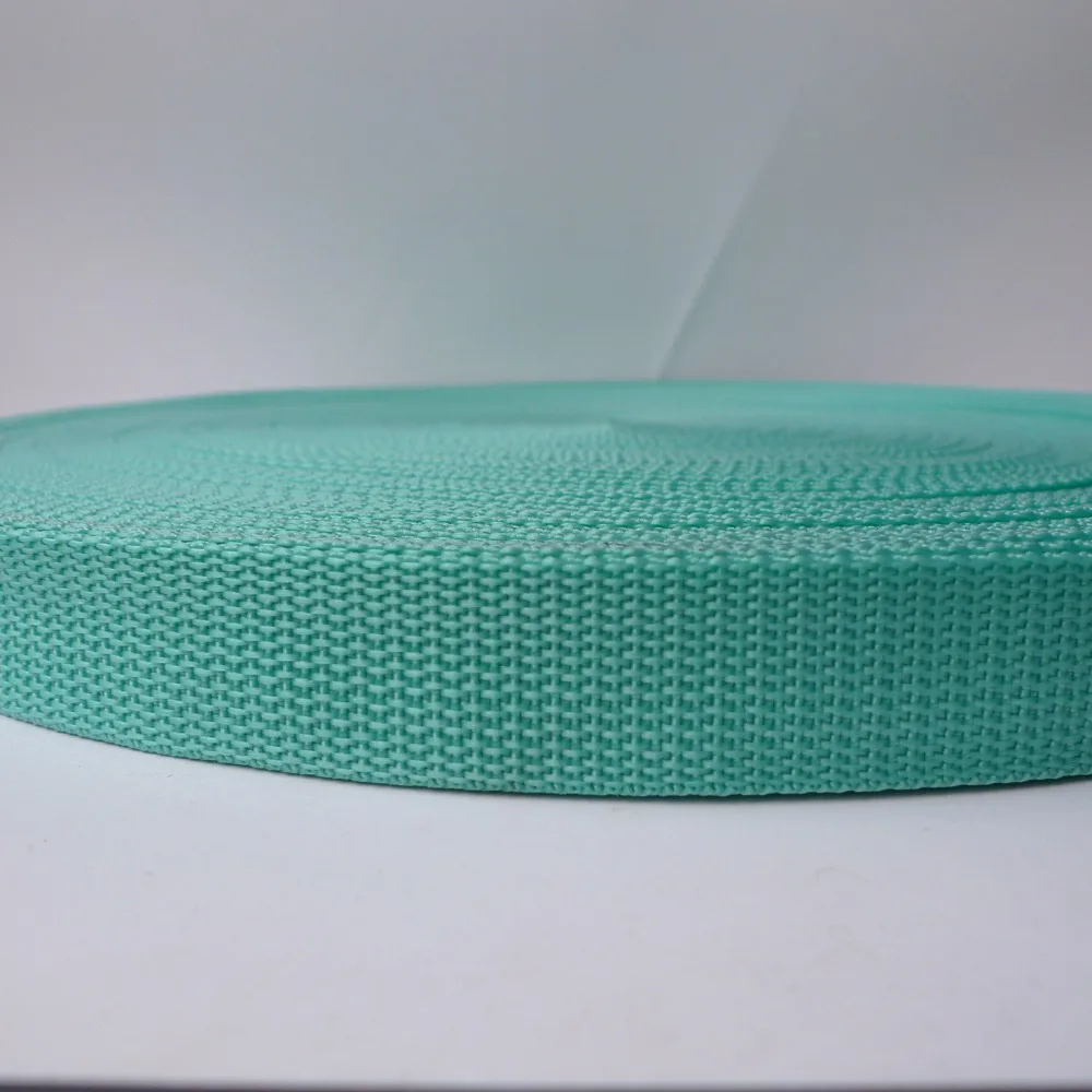 Нейлоновый полипропиленовый ремешок для мешков 1 дюйм 25 мм № 60 мятно синий цвет 100