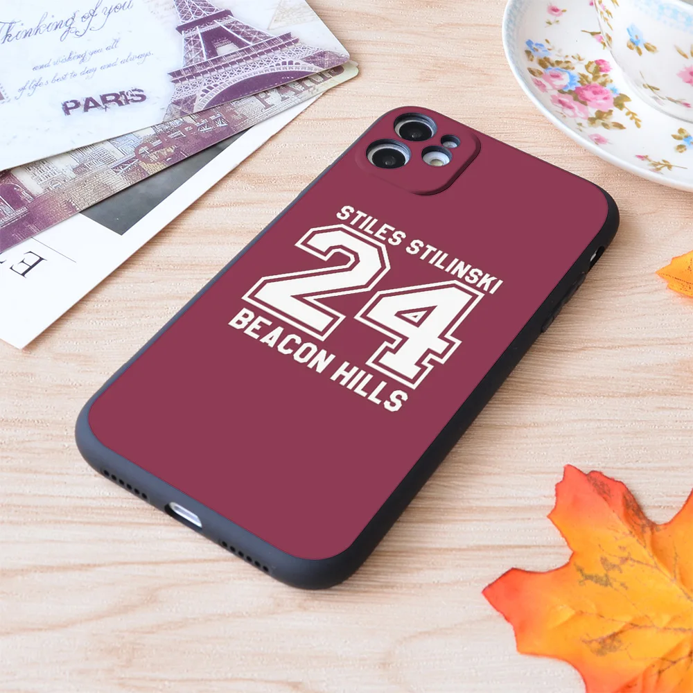 

Stiles Stilinski #24 Print Soft Silicone Matt Case For Apple iPhone Case