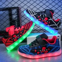 2021 usb luminous kids sneakers led light casual boys girls baby sport breathable illuminated childrens shoes zapatillas ni%c3%b1o