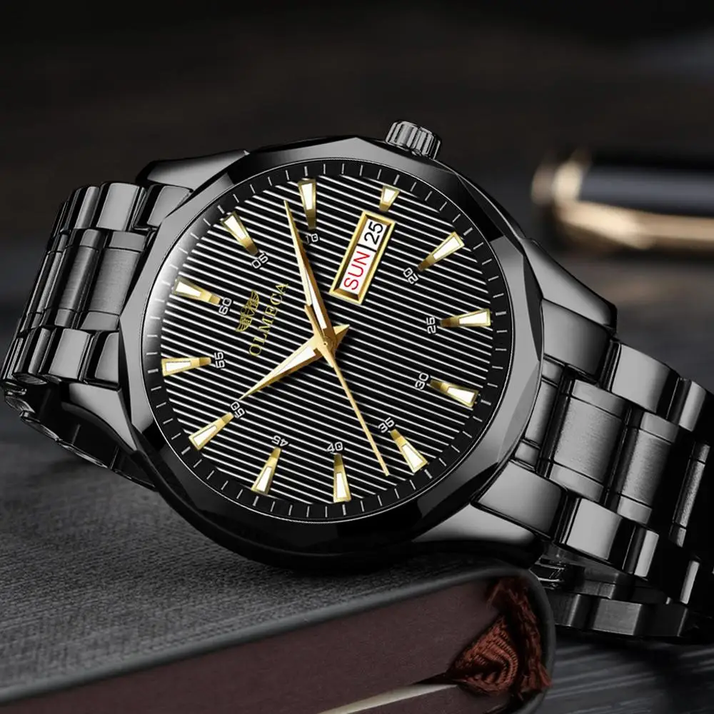 Часы наручные OLMECA Мужские кварцевые модные повседневные брендовые