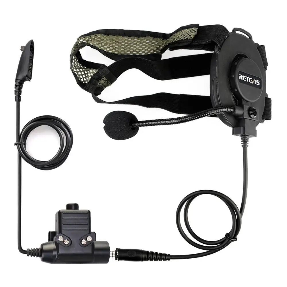 

2-1 Retevis EH060K , PTT Airsoft Game Walkie Talkie Headpnones