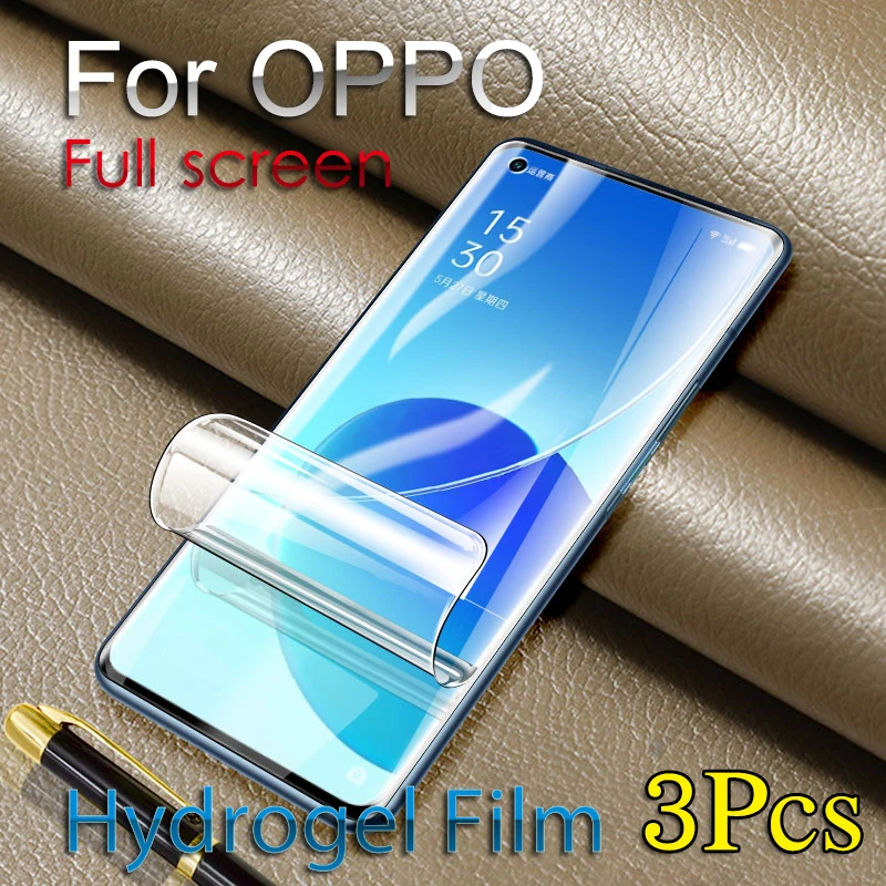 

Find X5Pro X2 X3 Pro Screen Protector For OPPO Reno 7Pro Reno6Pro+ 5Pro Plus Hydrogel Film Realme GT NEO2 HD Soft Reno3Pro 4Pro