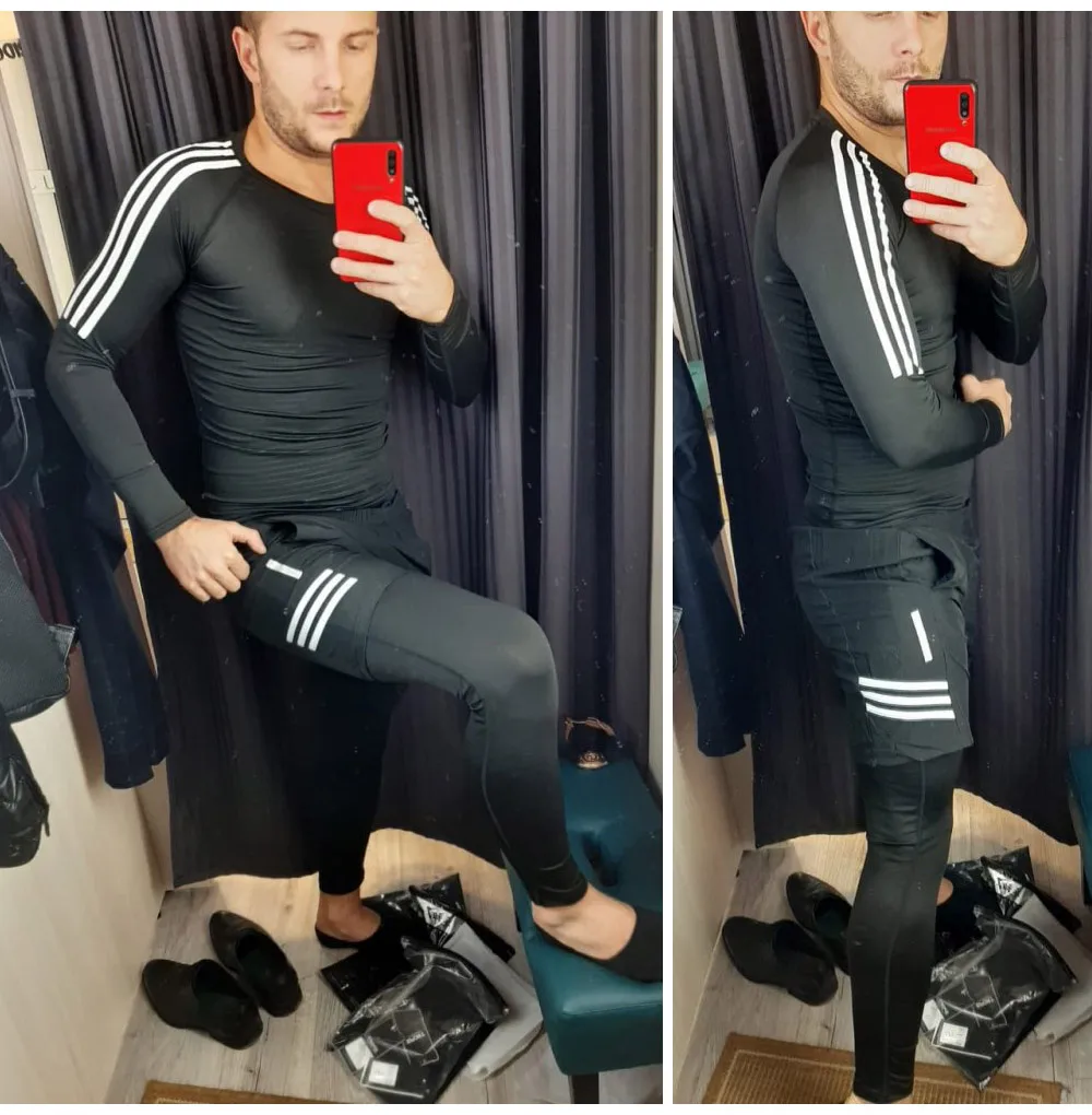 

VALVOELITETailor-made T-ShirtsNew men's long sleeve sports t-shirt men's fast dry running tight casual basketball training suit