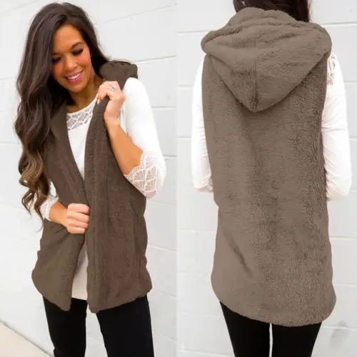 Для женщин s зимние Обувь на теплом меху бархатная толстовка с капюшоном жилет