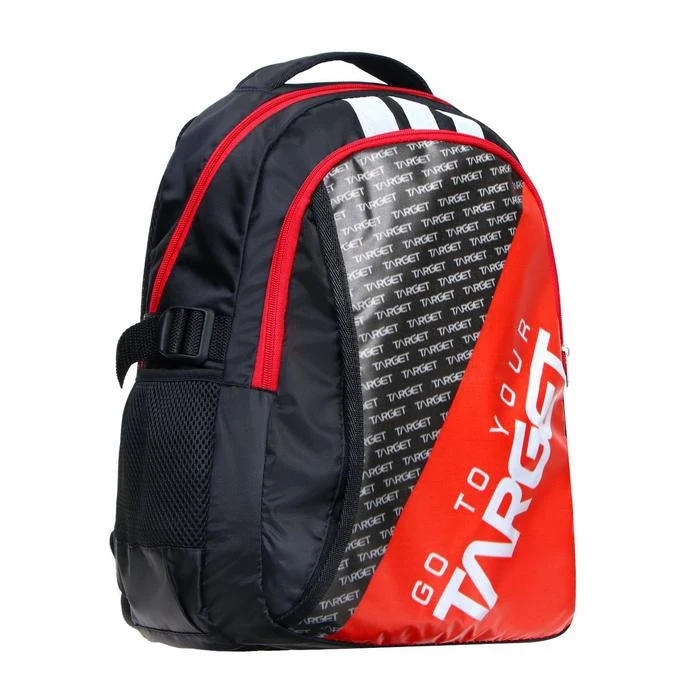 Youth backpack Calligrata ergonomics. soft back 43x31x17 cm Target black / white red for men women children girls bags boy things walking Backpacks