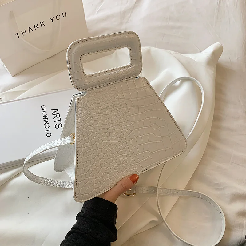 

Сумка для женщин оригинальный бренд текстурированный мешок 2021 Новая мода треугольник сумка через плечо сумка