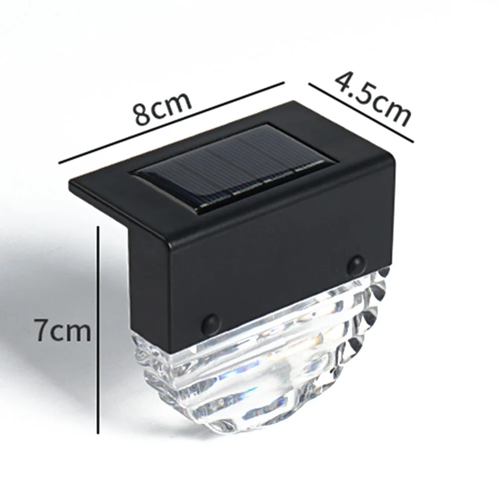

4pcs LED Solar Lamp Path Stair Outdoor Waterproof Wall Light Garden Landscape Step Stair Deck Lights 2020 Solar Light