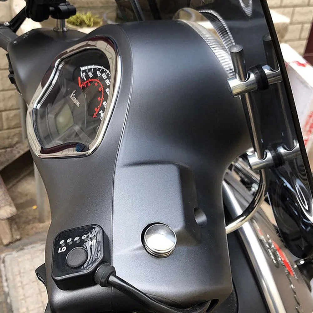 Motorcycle Scooter Rearview Mirror Seat Screw Bolt Decorative Cap for Piaggio VESPA PRIMAVERA SPRINT 150 S150 LX150 LXV150 | Автомобили и