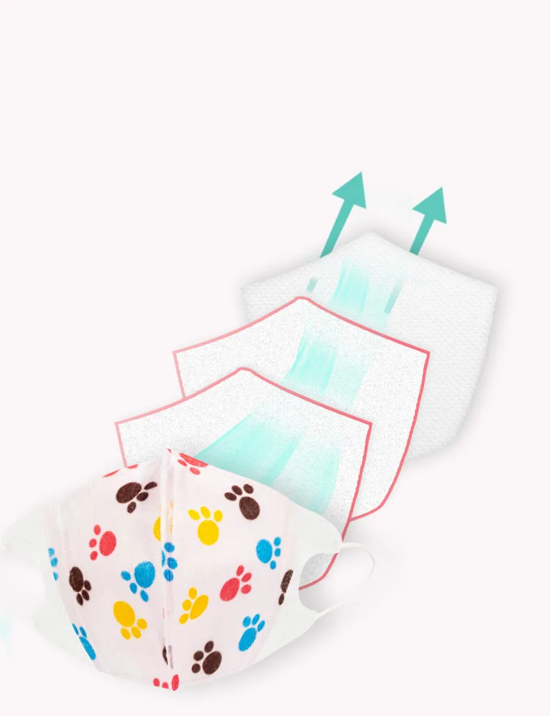 10 шт. PM2.5 одноразовая маска для детей лица рта анти выхлопная пыль солнцезащитный