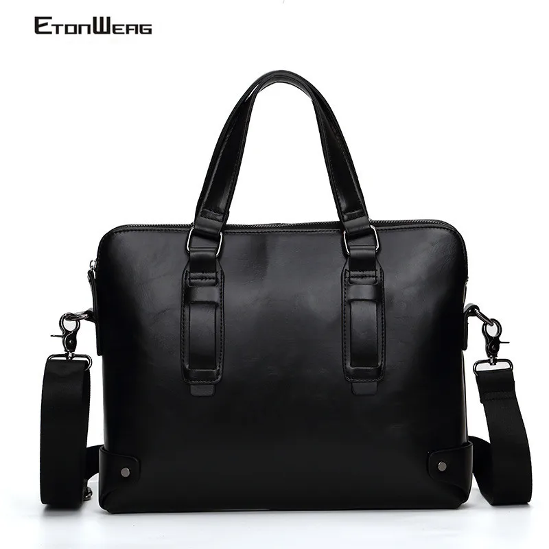 Мужской деловой офисный портфель брендовая сумка из искусственной кожи для