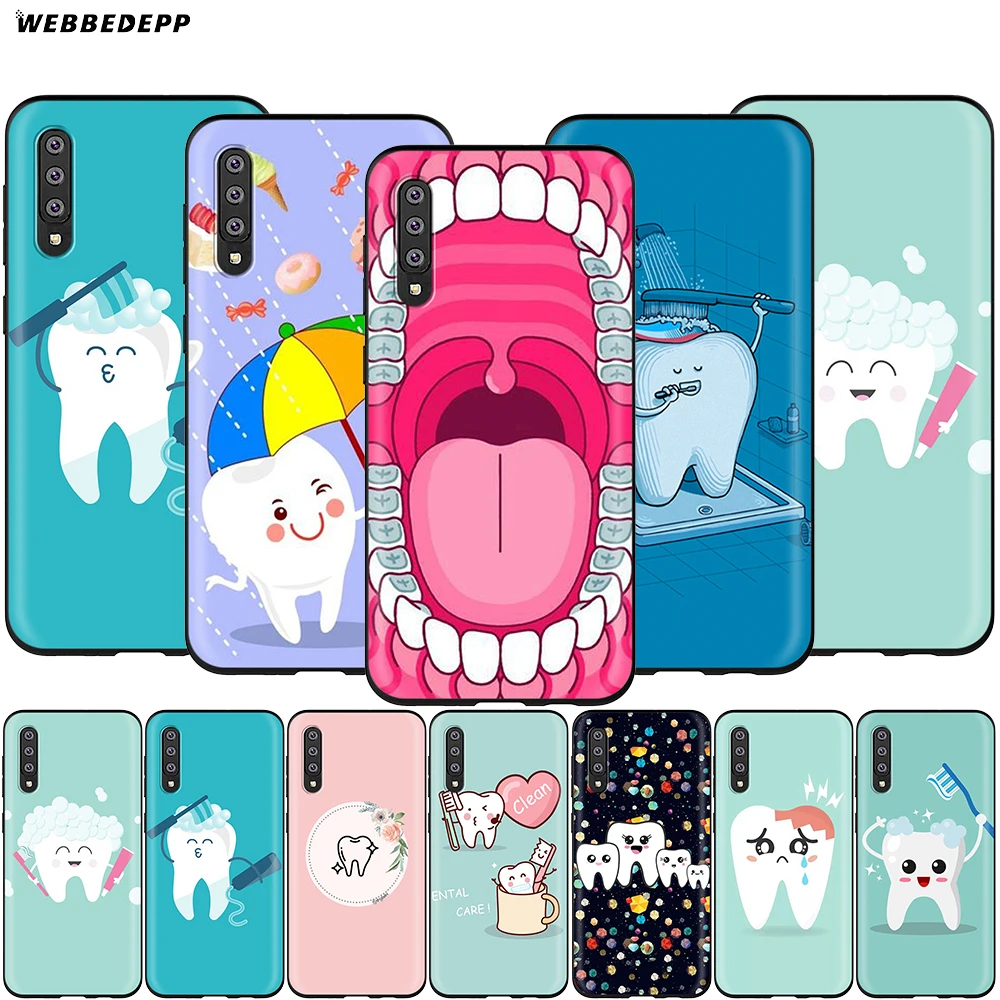 Webbedepp докторский стоматологический зуб чехол для Samsung Galaxy A2 J4 J6 J7 Duo J8 Core Prime 2018 A20E