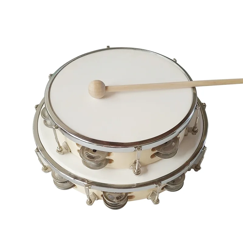 

Fashionable double row tambourine recreational percussion children's Musical Instruments kindergarten performing instruments