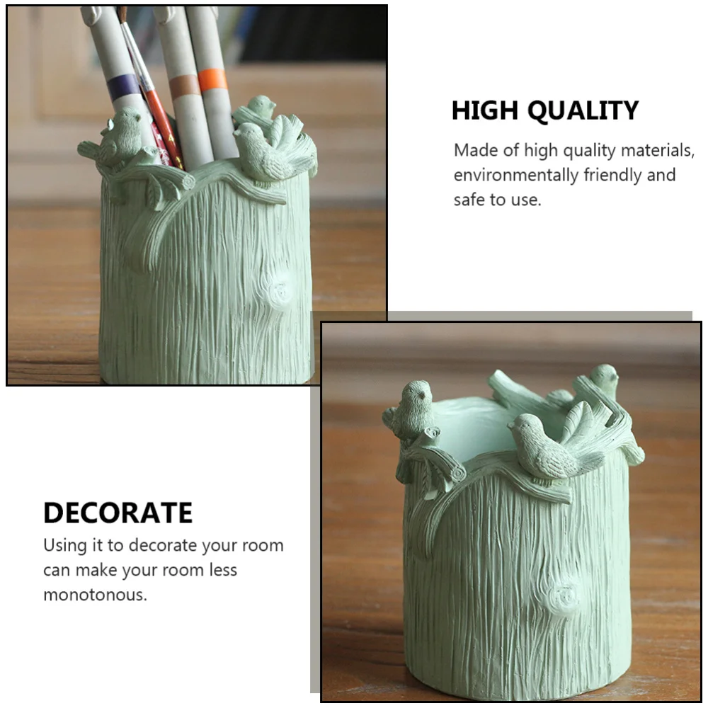 

1Pc Makeup Brush Holder Decorative Pen Container Desktop Storage Box Gift