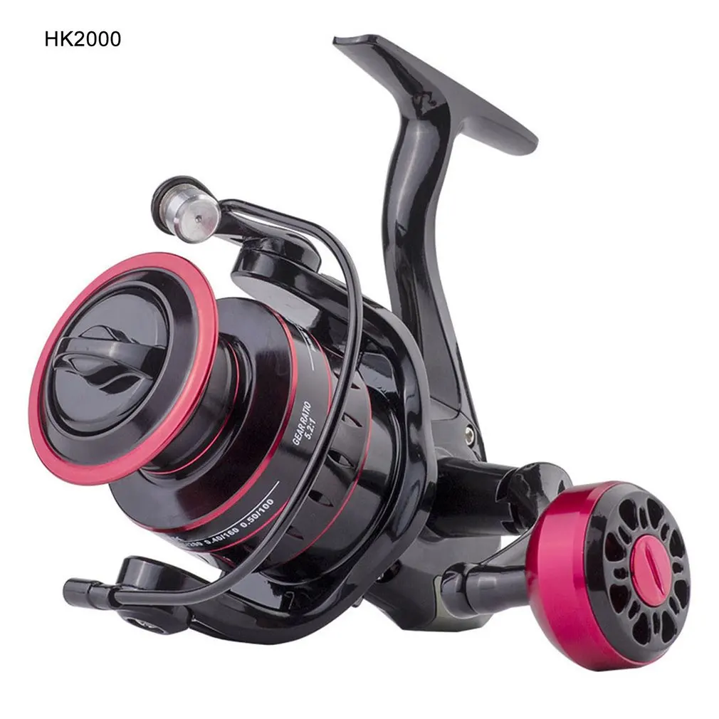 

Рыболовная катушка HK1000-7000 Metal/EVA Grip 5,2: 1, высокоскоростная спиннинговая катушка для карпа, электронная сигарета 150 м