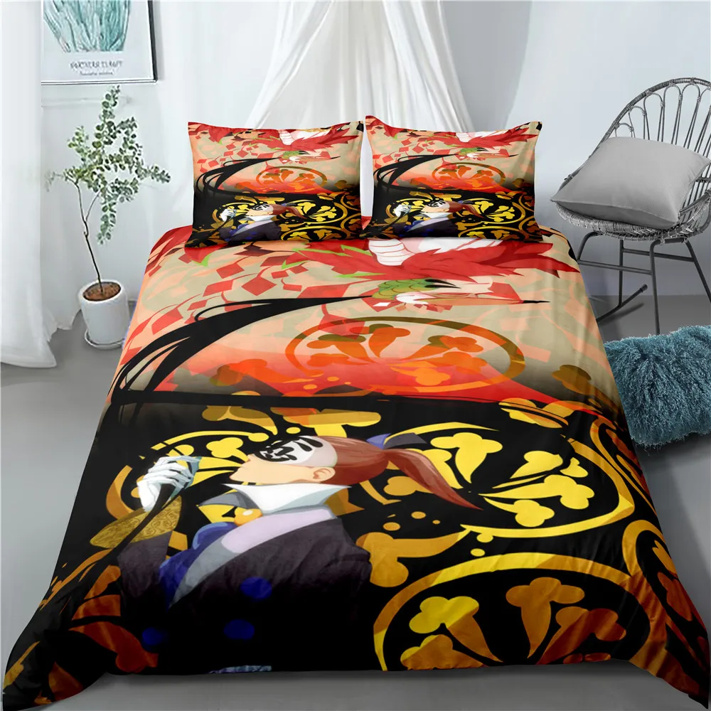 

Anime Naruto Sasuke 3D Bed Linen Duvet Covers Kids Comforter Bedding Sets King Queen Size Home Textile Pillow Case Home Decor