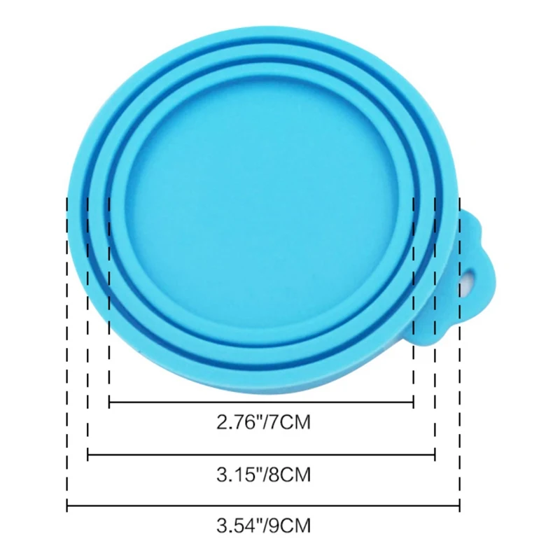 

Reusable Pet Daily Health Supplies Pet Silicone Canned Lid Cover Dog Cat Food Storage Top Cap Cover Sealed Can LidFeeders Food-