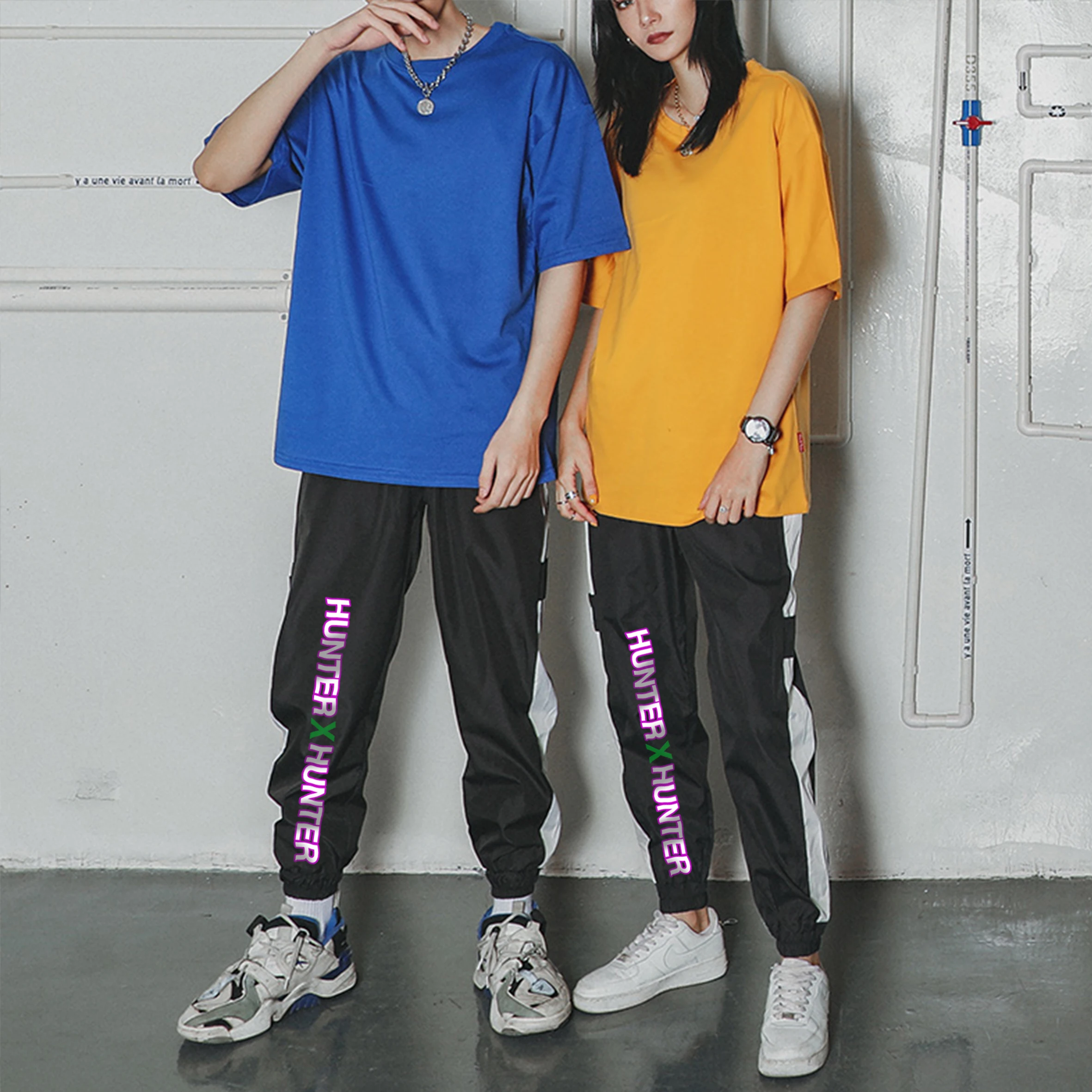 

Брюки для бега HUNTER X HUNTER с аниме, мужские спортивные тренировочные штаны, мужские/женские мужские тренировочные штаны для фитнеса, тренирово...