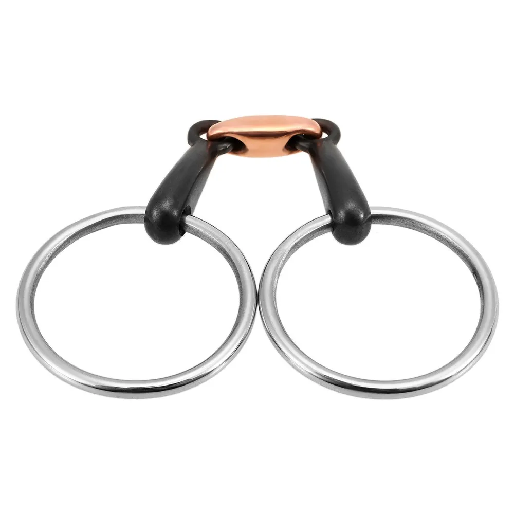 

Stainless Steel Horse Mouth Bit Horse Mouth Piece Equestrian Snaffle Copper Link Bit Horse Racing Accessory