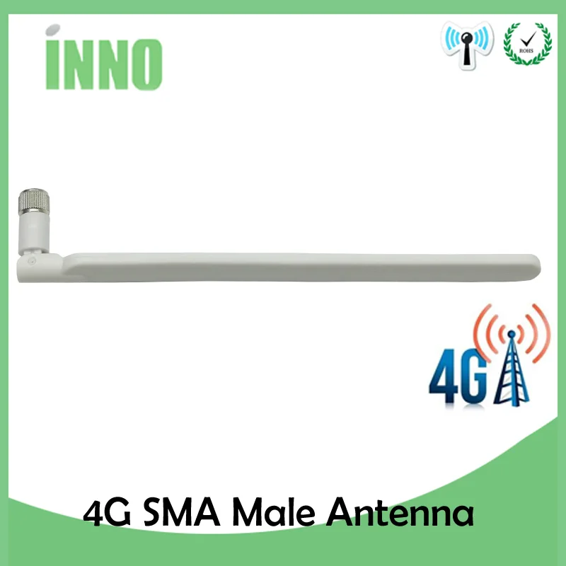 Eoth 5pcs  4G lte antenna 5dbi SMA Male Connector Plug antenne router external repeater wireless modem antene